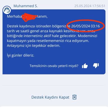 TurkNet Sadece Oyalıyor. Günlerdir İnternetim Yok