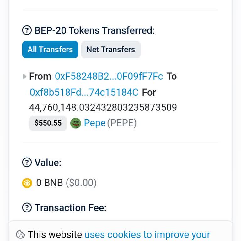 Bscscan Rehin Alınan Pepe Coin