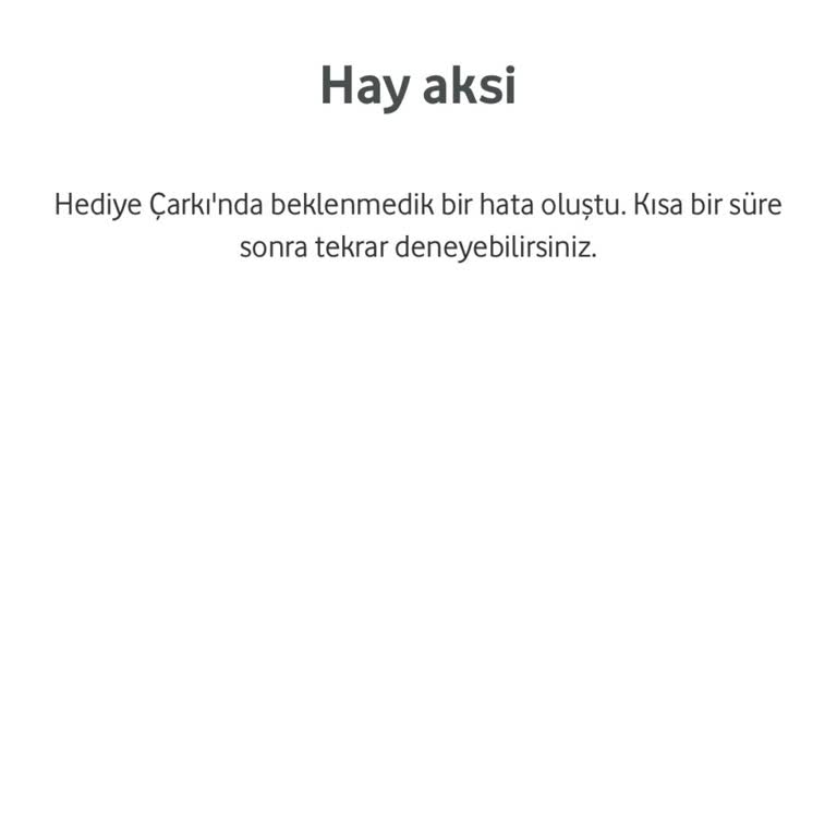 Vodafone Hediye Çarkı Rezil Ediyor