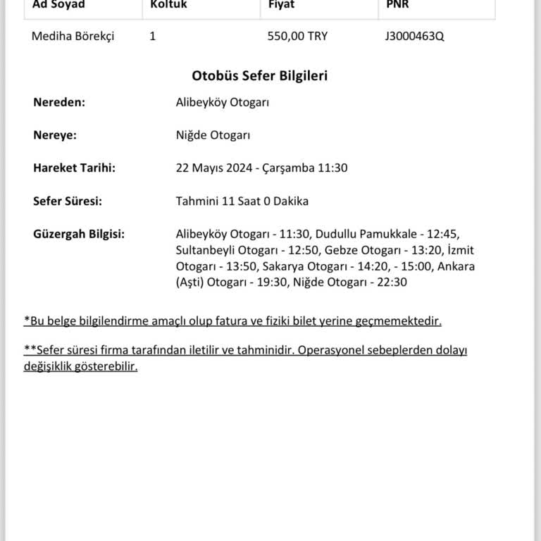 Obilet Bilet İptali Bildirilmemesi Mağduriyeti