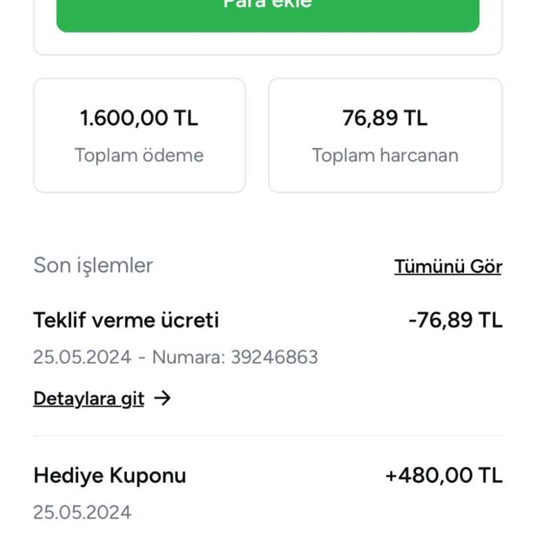 Armut Hesabımdan Para Çekti