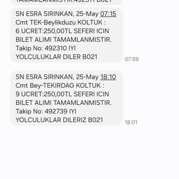 Trakya Vip Turizm Tozlu Araçta Rahatsız Edici Seyahat Deneyimi