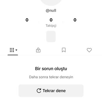 TikTok İnternet Bağlantı Hatası