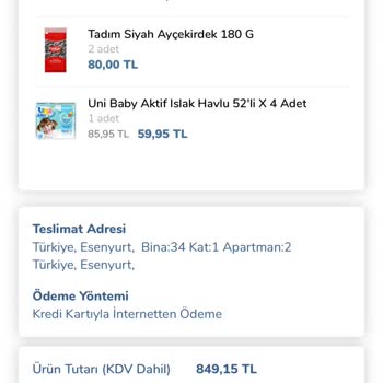 Carrefour SA On Line Sipariş Teslim Etmeden Sipariş İptali Yaptı