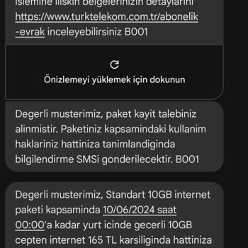 Türk Telekom Paket Satımı Hatası