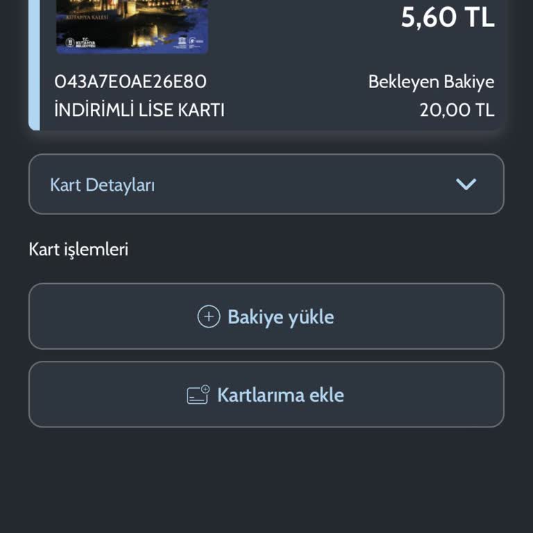 Kütahya Belediyesi Karta Para Geçmiyor