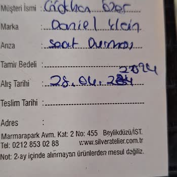 Daniel Klein Saatim Aldığım Gün Bozuk Çıktı