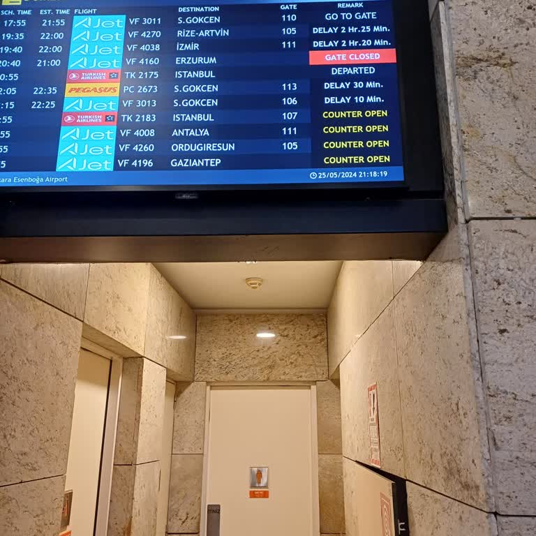 Ajet Ankara- İzmir 25.05.2024 19.40 Uçağı 3 Saat Pilot Yok Diye Rötar