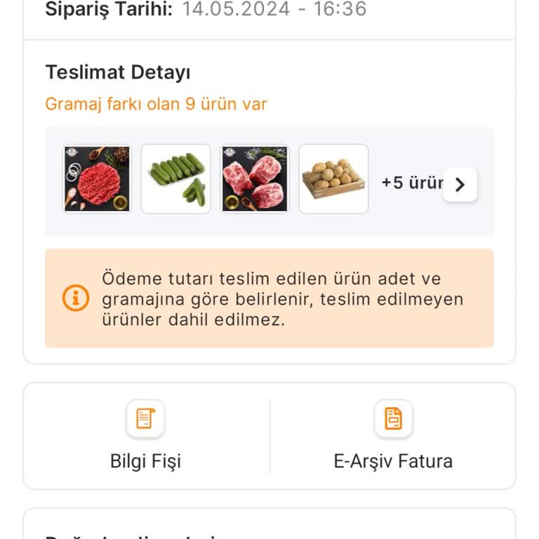 Migros Sanal Market Kokmuş Et Ürünü Gönderiyor