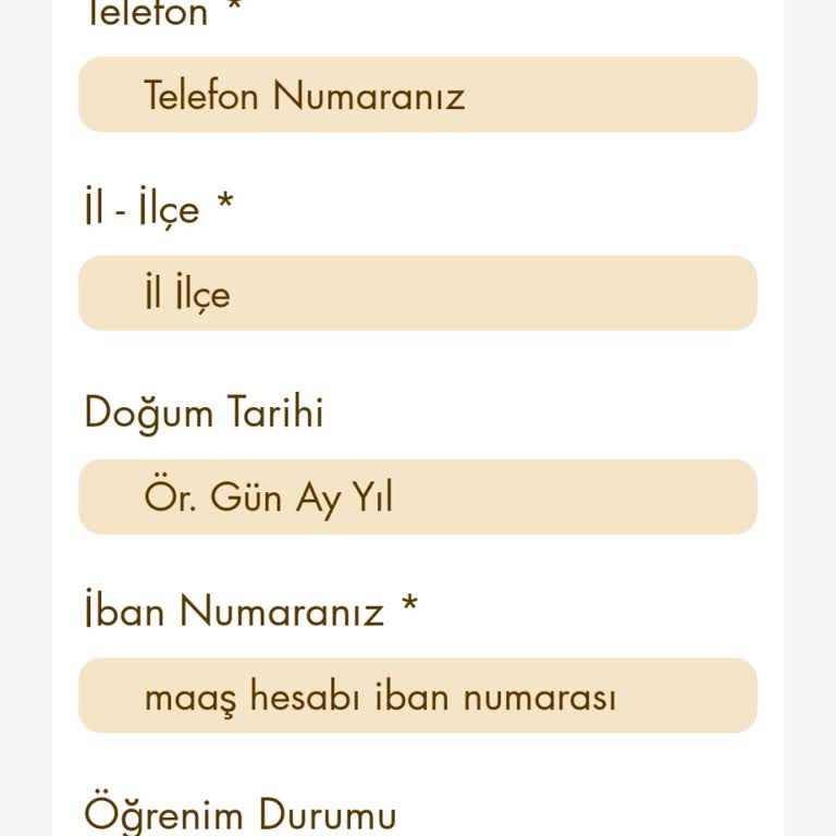 Deniz Emlak IBAN Bilgilerimin Alınması