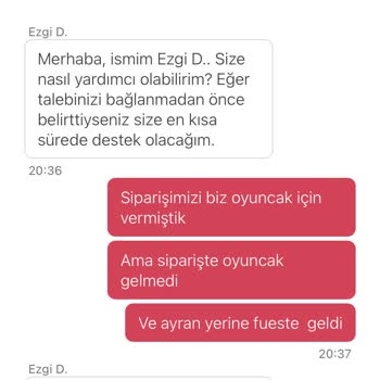 Yemek Sepeti Eksik Ürün