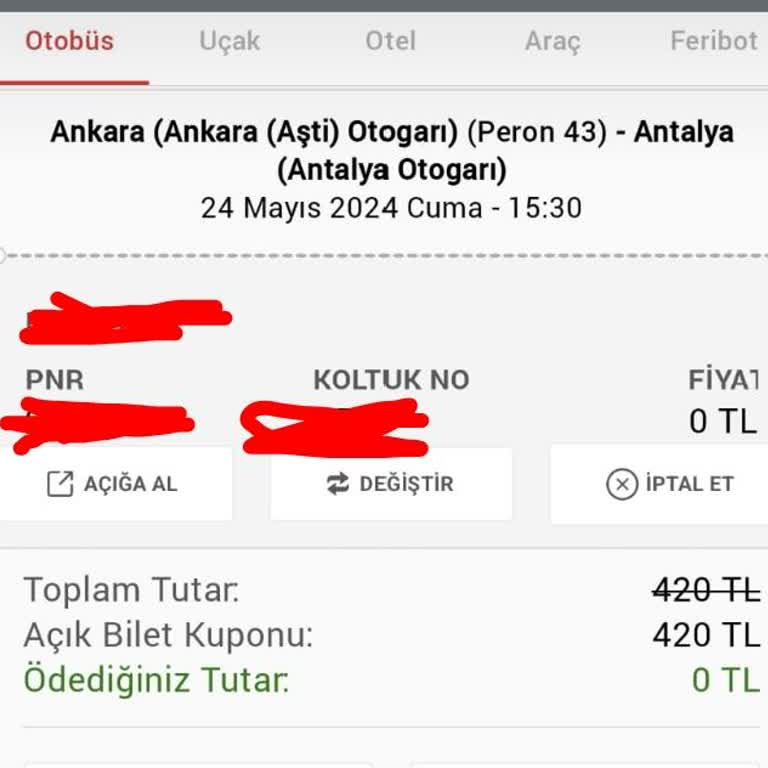 Isparta Petrol Turizm Ankara Antalya 9 Saat Yaşadığım Pişmanlık