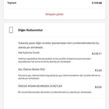 Vodafone Hat Açma Bedeli Faturamdan %150 Daha Fazla