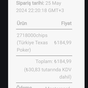 Türkiye Texas Pokerwe İki Sefer CIP Aldım Yüklenmedi