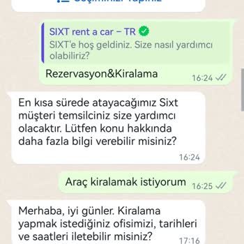 Sixt Araç Kiralama Sorunu