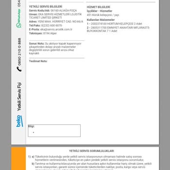 Beko Çamaşır Makinesi Pas Lekesi