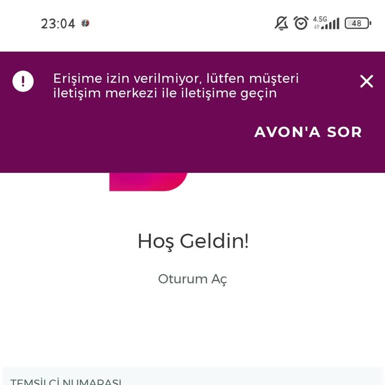 Avon Erişim İzni Vermiyor