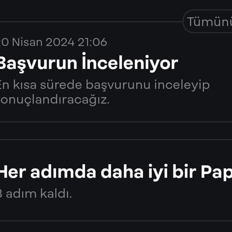 Papara Hesabı Başvurun İnceleniyor Diyor!