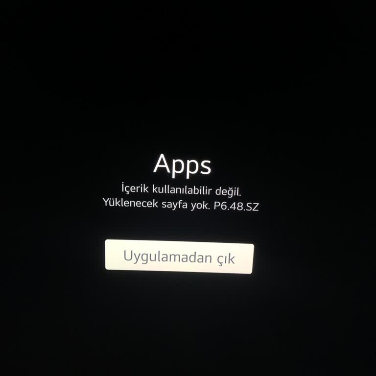 Sunny Webos Televizyonumun Uygulamalarını Kullanamıyorum