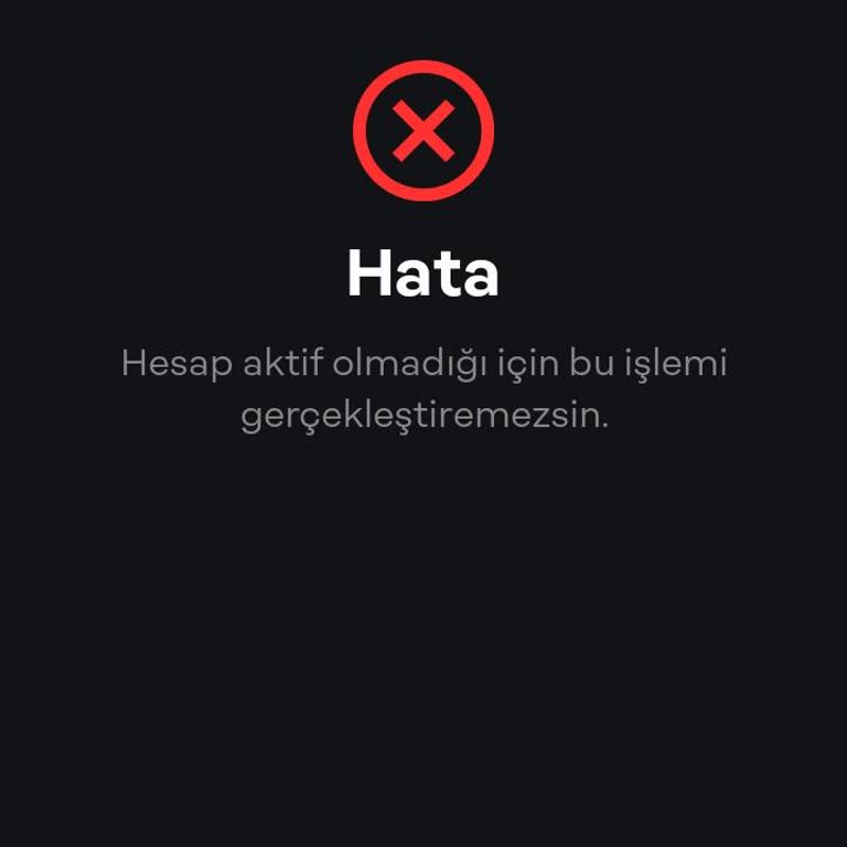 Papara Hesap Aktif Olmadığı İçin Bu İşlemi Gerçekleştiremezsiniz Hatası