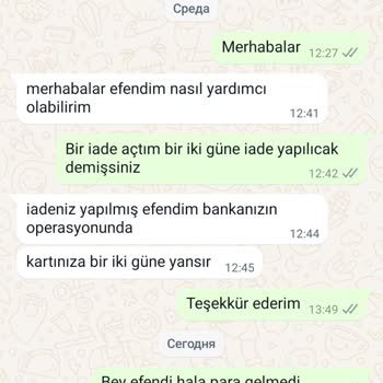 Mounte Bianca Bir Eşofman İadesi
