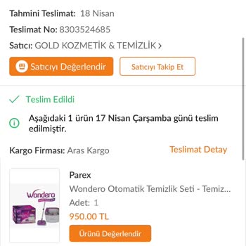 Parex Wondero Sapı Yukarı Çıkmıyor
