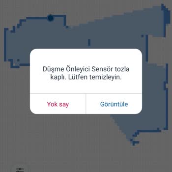 Ecovacs N8 *Düşme Engelleyici Sensör Tozla Kaplı. Arızası