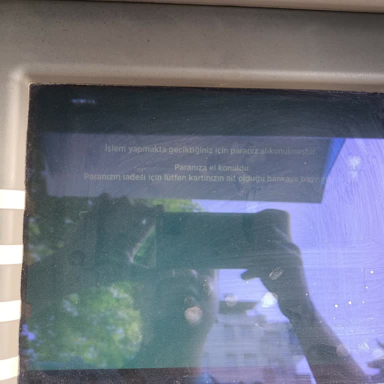 Ziraat Bankası ATM Para Alıkonuldu