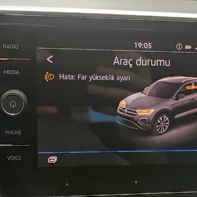 Volkswagen-troc Far Yükseklik Ayarı Uyarısı