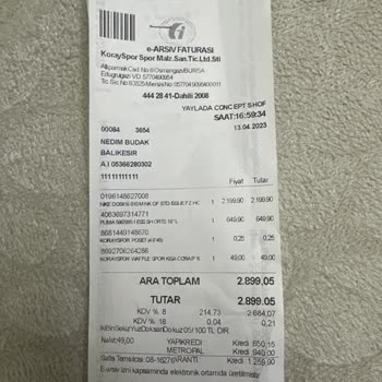 Koray Spor Firma Memnuniyeti Açısından Çok Memnun Kalmadık