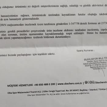 Skechers Hatalı Botunu Kabul Etmiyor