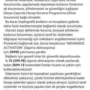 BTCTURK Yatırım Hesabına Konulan Bloke Hakkında Şikayet