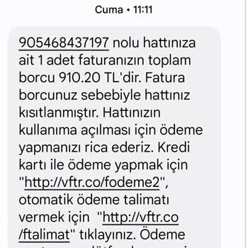Vodafone Kapatılan Hattıma Haksız Fatura Kesintisi