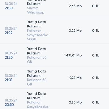 Turkcell Mobil İnternet Kullanımı