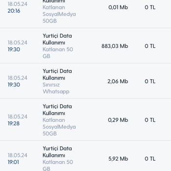 Turkcell Mobil İnternet Kullanımı