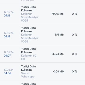 Turkcell Mobil İnternet Kullanımı
