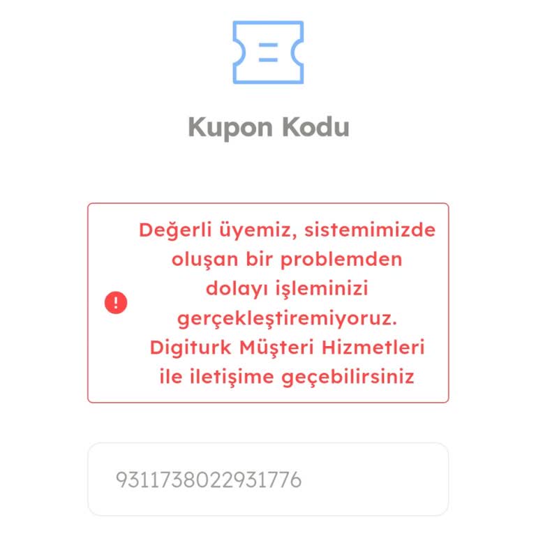 Akbank Digiturk Eğlence Paketi Kupon Kodu Sorunu