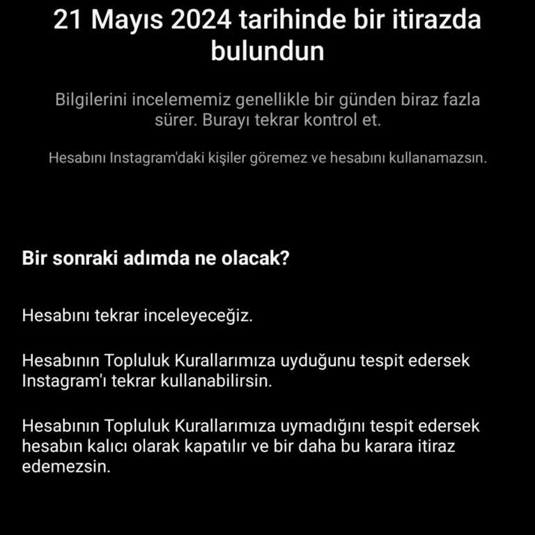 Instagram Hesabım Sebepsiz Yere İncelemeye Alındı