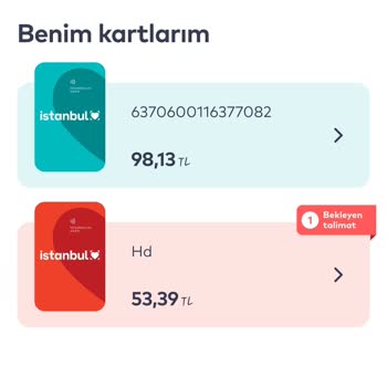 BELBİM (İstanbulkart) Yüklenmeye Bakiyenin Ödemesi Alındı