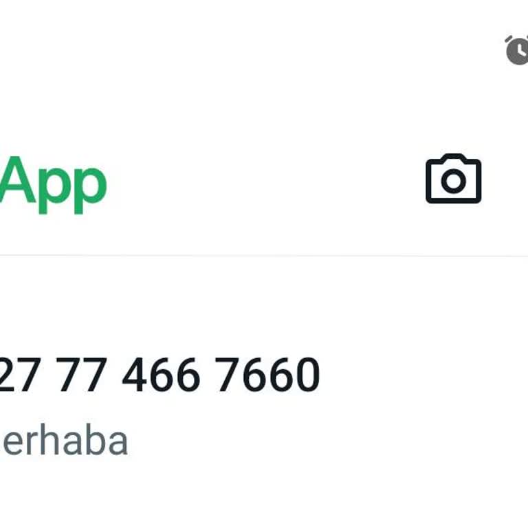 WhatsApp'a Gelen Mesaj