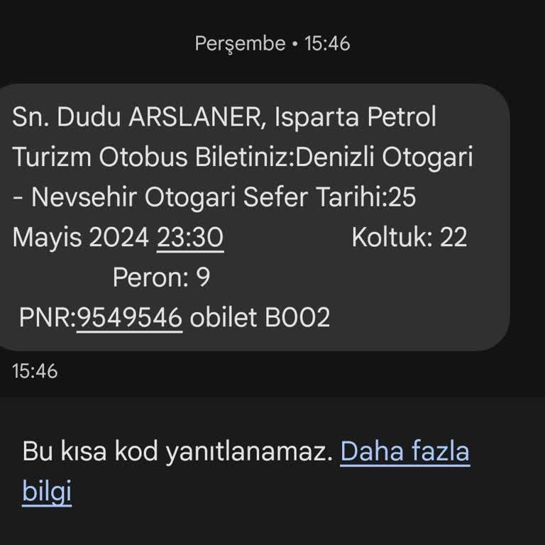 Isparta Petrol Turizm Kötü Hizmet, Soğuk Yolculuk