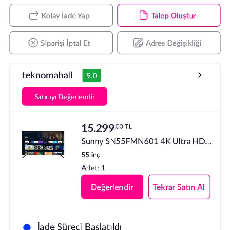 Pazarama Ücret İadesini 1 Ay Oldu Gerçekleştirmedi