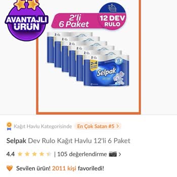 Dikkat Trendyol Köyceğiz Market Selpak Satışı Bilgileri Yanıltıyor