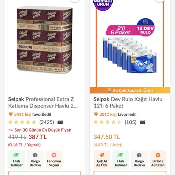 Dikkat Trendyol Köyceğiz Market Selpak Satışı Bilgileri Yanıltıyor