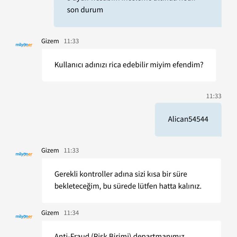 Milyoner Bahis Paramı Vermiyor