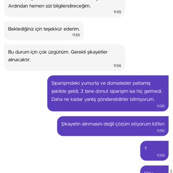Getir Hasarlı Ürün, Eksik Ürün, Cevapsız Müşteri Hizmetleri