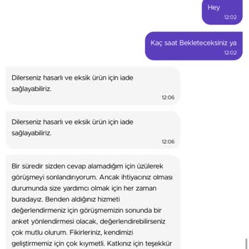 Getir Hasarlı Ürün, Eksik Ürün, Cevapsız Müşteri Hizmetleri