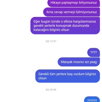 Selmaaabutik (İnstagram) Butik Elbise Sorunu Ve Şikayet