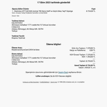 Electrolux Animal 700 Model Teleskopik Boru Tırnağının Kırılması