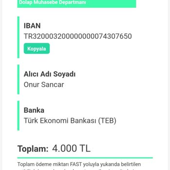 Dolap Yanlış Yönlendirme Nedeniyle Maddi Kayıp Yaşadım